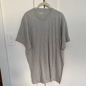 Lands' End Men's Short Sleeve Crewneck T-Shirt - Heather Gray Pack of 2